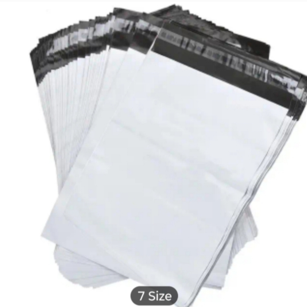 20ct White and Black Poly Mailers 14.5x19